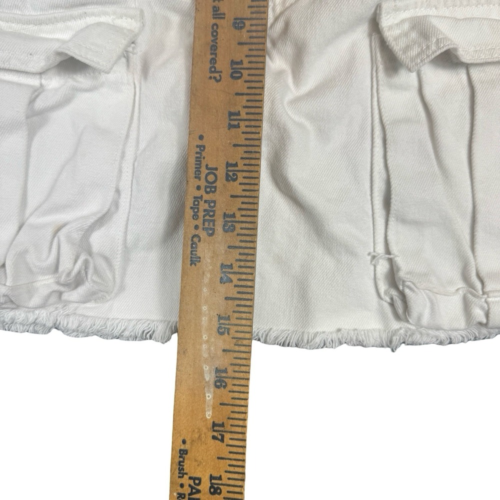 Vintage Denim Tennis White Cargo Skirt With Tennis Ball Pockets Women's Size 10 - Picture 5 of 7